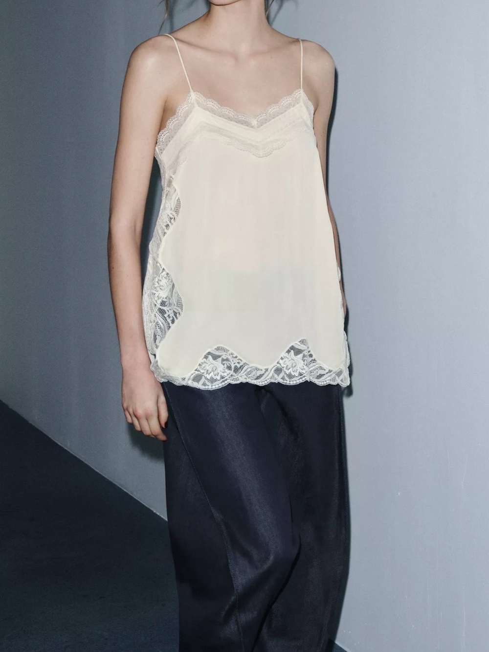 Zara - Lace Trim Camisole - Zara Women